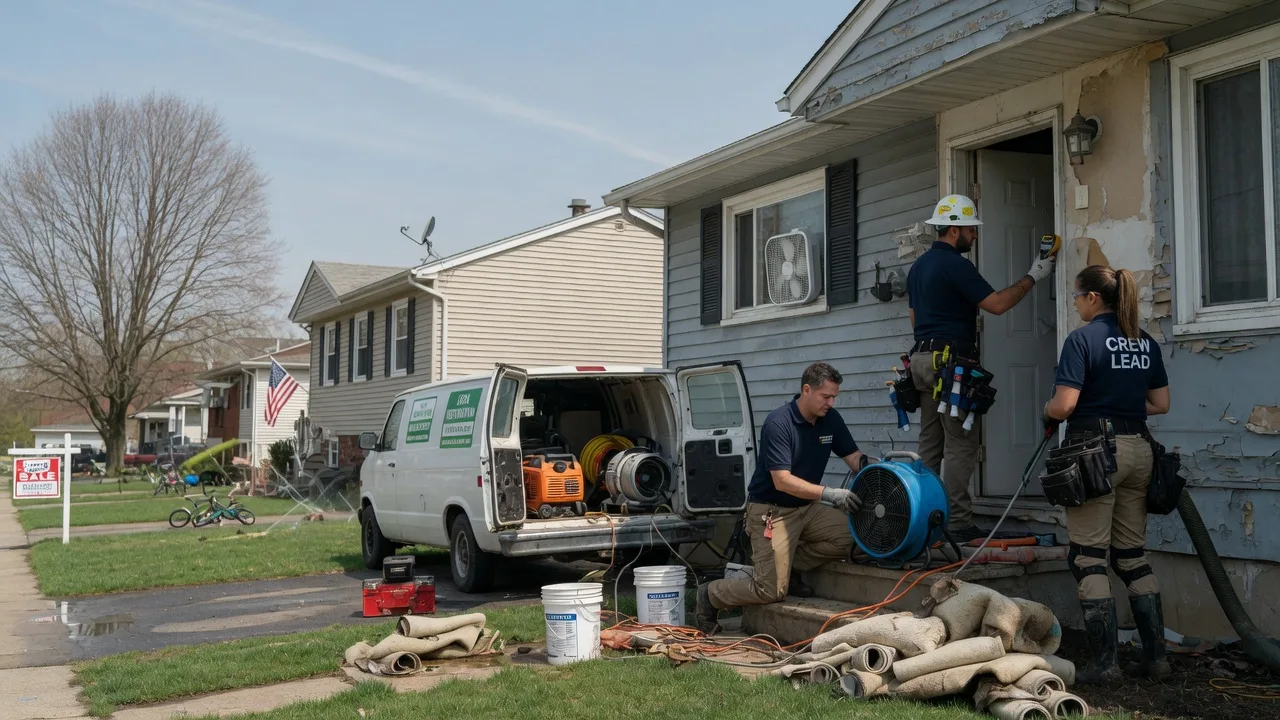 Flood Cleanup in West Des Moines, IA near me